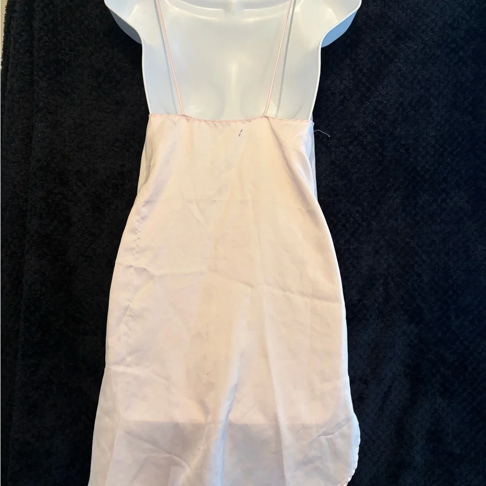 Vintage 60's Pink Nightgown with Floral Detail